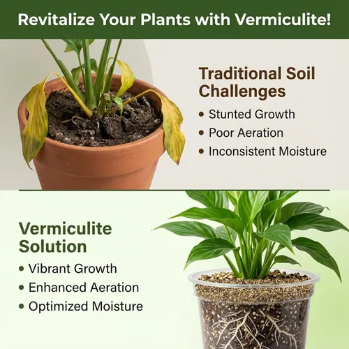 Miniatura 6 de Sukh Vermiculita orgánica de 14.6 onzas para plantas de jardinería, enmiendas finas para suelos hortícolas, aditivo a granel, perfecto en maceta