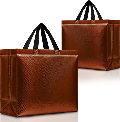 Miniatura 31 de Nush Nush Bolsas de regalo extragrandes de colores mixtos, juego de 12 bolsas de regalo extragrandes reutilizables de colores surtidos con asas