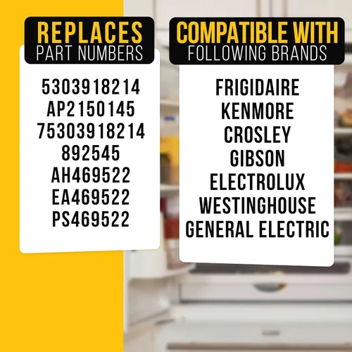 Miniatura 7 de PartsBroz 5303918214 Termostato de descongelación para frigidaire Kenmore Electrolux FFHS2322MBFA FFHS2611LBK FFHS2611LWMA FFHS2612LS4 FFSS2614QP6A