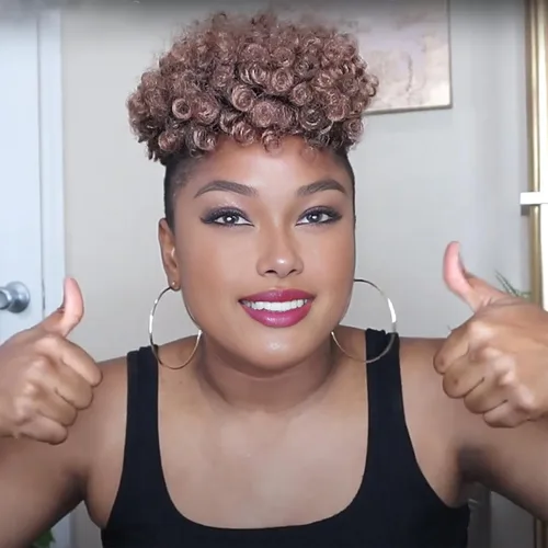 Miniatura 19 de MIMAN - 3 paquetes de trenzas de cabello rizado corto a crochet de 10 pulgadas, extensiones de trenzado sintético de 6 mm para peinado de mohawk