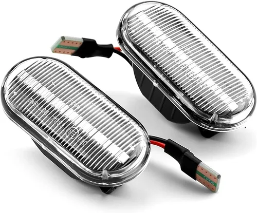 Miniatura 8 de 1 par de luces de marcador de guardabarros delanteros dinámicos LED marcadores laterales compatibles con Nis-san 350Z Z33 Frontier D40 Cube Z11