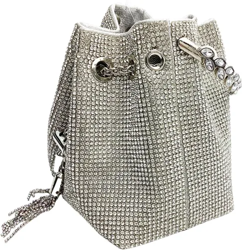 Miniatura 2 de Bolsas de diamantes de imitación para mujer, bolso de mano con lentejuelas brillantes, bolso de noche para boda, cóctel, graduación, fiesta, club
