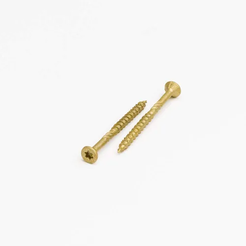 Miniatura 3 de Tornillos de madera profesionales para terrazas y exteriores, revestimiento SKT® de bronce - Spray de sal de 1500 horas, #8 X 2, 6 lóbulos 20