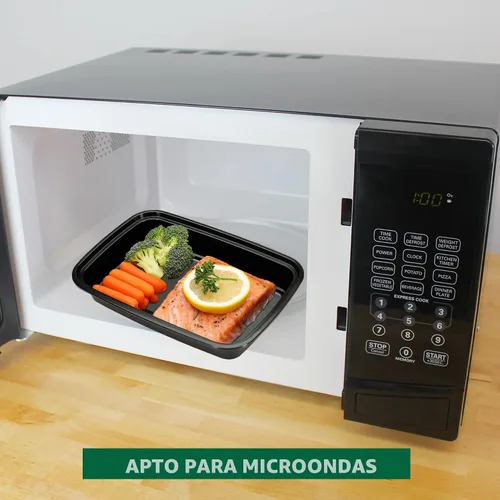 Miniatura 6 de Freshware - Contenedores de preparación de comida [15 unidades] (Paquete de 1) con tapas y 1 compartimento para almacenar comida. Cajas Bento, sin