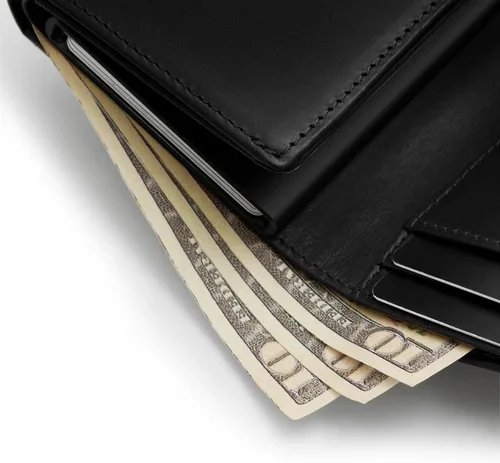 Miniatura 7 de Gemonklee Cartera emergente, tarjetero magnéticamente desmontable, cartera pequeña para hombre, cartera RFID con clip para dinero, cartera