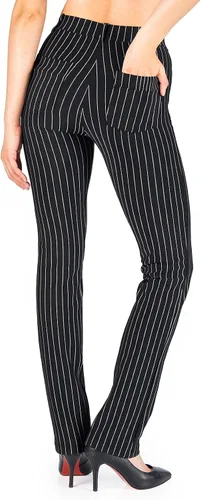 Miniatura 3 de Yogipace - Pantalones deportivos de yoga y de vestir para mujer, con trabillas para cinturón y pierna recta, disponibles en talla pequeña, regular