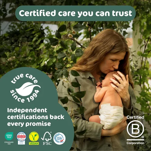 Miniatura 6 de Naty BioEmbrace - Pañales para bebé, certificado seguro para la piel sensible, protección contra fugas de hasta el 100 %, suavidad a base