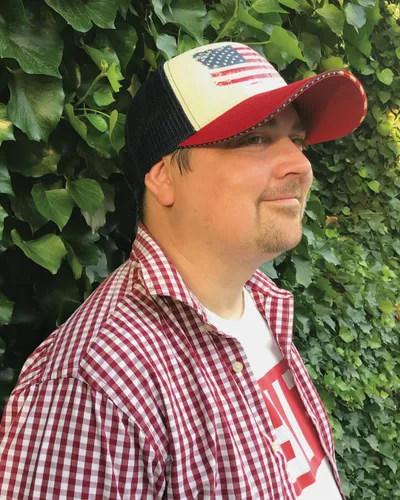 Miniatura 3 de Fits Y'all USA Flag Americana Structured Trucker Hat for Unisex and 3XL Oversize