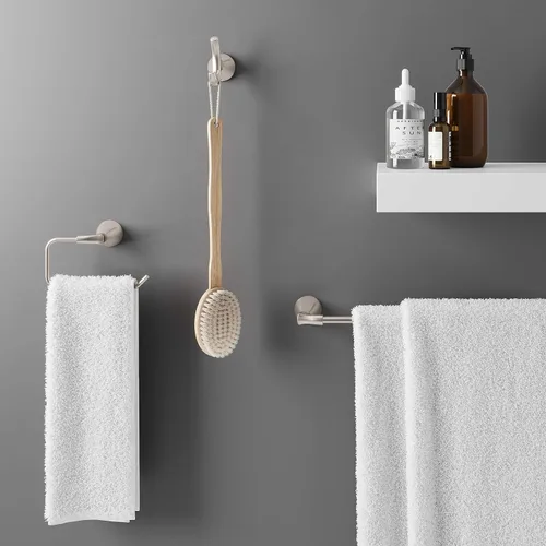 Miniatura 5 de Pfister Willa - Toallero de baño para baño, 24 pulgadas, montaje en pared, atornillado, acabado de níquel cepillado, BTBWLL2K