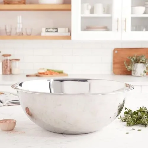 Miniatura 3 de YBM HOME Tazón de Acero Inoxidable para Mezclar – Tazón de Metal Premium con Acabado Espejo Pulido Anidable para Cocinar y Servir, Apilable