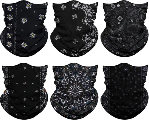 Bufanda tipo mascarilla para hombre y mujer, sin costuras, pañuelo para la cara, pasamontañas, diadema, envoltura para la cabeza, gorro