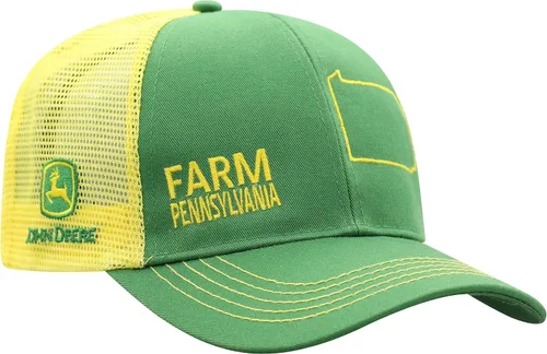 Miniatura 58 de John Deere Gorra de béisbol con logotipo y malla trasera con contraste, para hombre