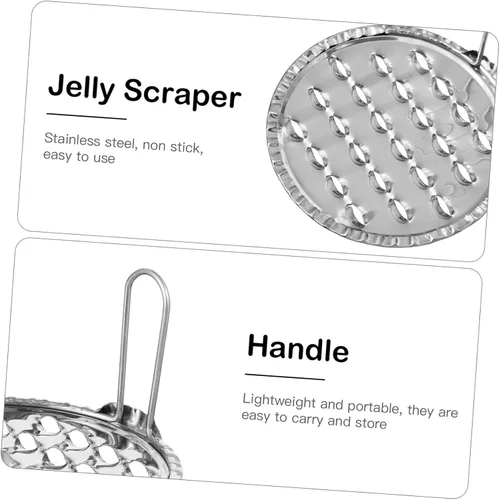 Miniatura 8 de Raspador de fideos de jalea raspador de gelatina: 5 piezas de acero inoxidable herramientas de fideos fríos para el hogar Manual de cocina Rascador