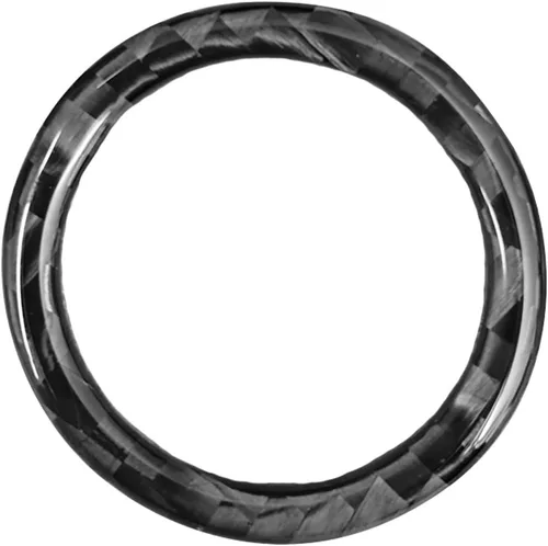 Miniatura 6 de Cubierta de anillo para botón de arranque del motor, fibra de carbono, sin llave, botón de arranque con un clic, adhesivo para el panel de ajuste