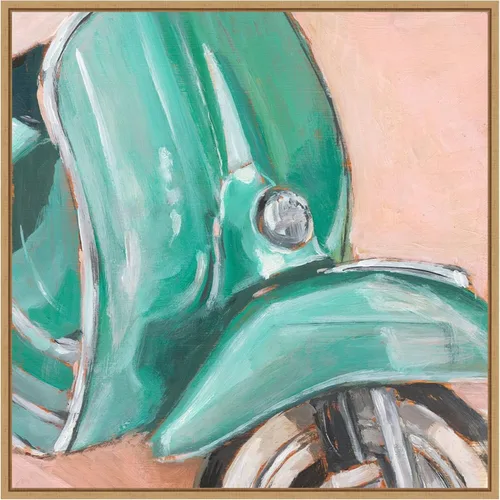 Miniatura 18 de Amanti Art Framed Canvas Wall Art 30x30 Retro Scooter IV by Ethan Harper, Framed Wall Art Canvas, Transportation Artwork, Country Rustic Decor