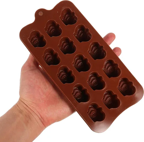 Miniatura 6 de Cabilock 2 moldes de silicona para dulces, moldes de chocolate, moldes de corona, moldes de gomitas, molde de silicona para hornear, bandeja