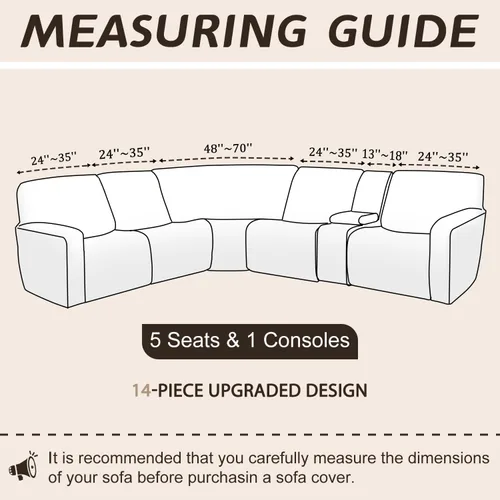 Miniatura 545 de Arfntevss Fundas de sofá seccional reclinable de terciopelo, Funda de sofá seccional de esquina para sofá reclinable, Funda elástica suave