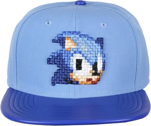 Miniatura 2 de Sonic The Hedgehog Sombrero - Sonic Pixel Face Gorra ajustable Snapback