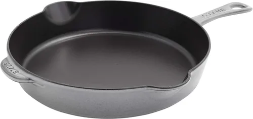 Miniatura 15 de Staub - Sartén tradicional de hierro fundido de 11 pulgadas, color cereza, fabricada en Francia