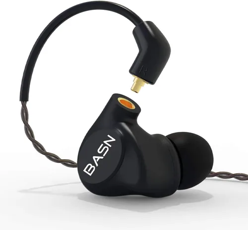 Miniatura 9 de BASN Metalen PRO 4 Drivers Auriculares intraurales para músicos, auriculares con cancelación de ruido y graves mejorados con carcasa de metal CNC
