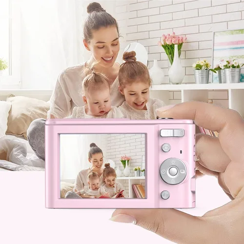 Miniatura 6 de Cámara digital 1080P 36MP para niños, cámara digital compacta para apuntar y disparar, zoom digital 16X, 2 baterías, cámara pequeña portátil