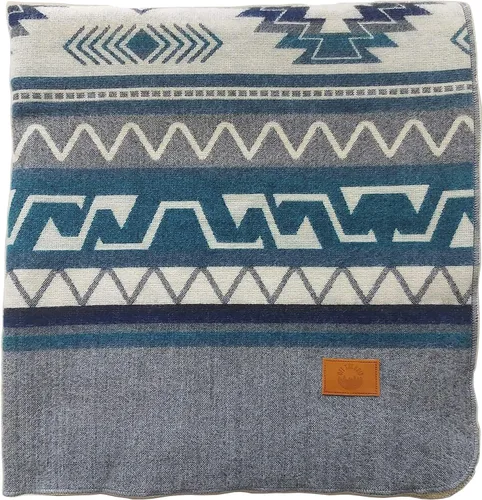 Miniatura 12 de Manta azteca inca, tamaño Queen, manta King Estilo bohemio navajo del suroeste de la India Funda nativa para campamento, ropa de cama, sofá
