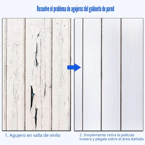 Miniatura 4 de Mudder Kit de reparación de revestimiento de vinilo de 6 x 8 pulgadas, parche de revestimiento de vinilo autoadhesivo de PVC, cinta de PVC, cubierta