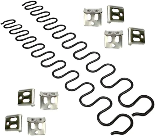 Miniatura 9 de Muelles de repuesto para sofá, 2 resortes de 22 pulgadas con 8 clips en S, kit de reparación de resortes de sofá de diámetro de alambre 4.0
