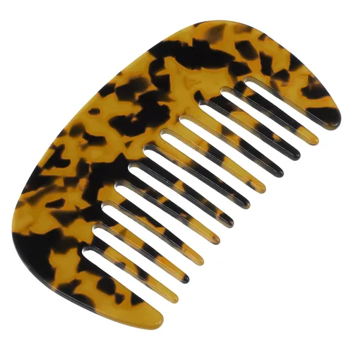 Miniatura 29 de VOCOSTE Peine para el cabello de dientes anchos, peine antiestático de tamaño de bolsillo para cabello grueso, rizado, cuidado del cabello, peine