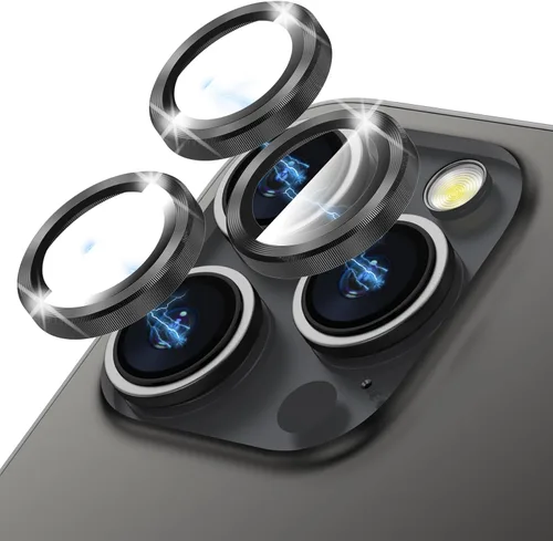 Miniatura 14 de Protector de lente de cámara brillante compatible con iPhone 13 Pro (6.1 pulgadas)/13 Pro Max (6.7 pulgadas), vidrio templado ultra