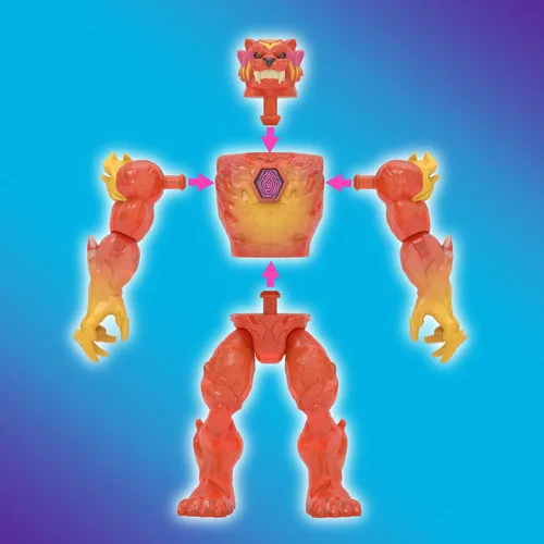 Miniatura 5 de MrBeast Lab Hybrids Mega Pack, revela diferentes piezas híbridas para crear 5 figuras de acción para mezclar y combinar, incluyendo un experimento