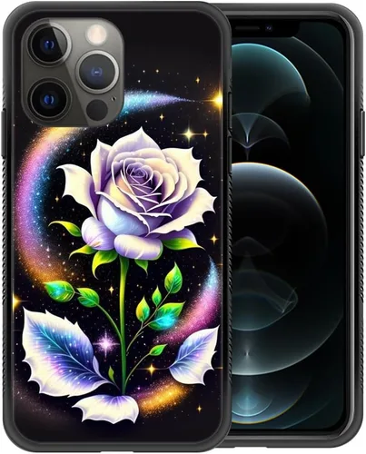 Miniatura 25 de ZHEGAILIAN Funda compatible con iPhone 13 Pro Max, diseño de patrón de policarbonato duro, funda protectora de TPU suave antideslizante para iPhone