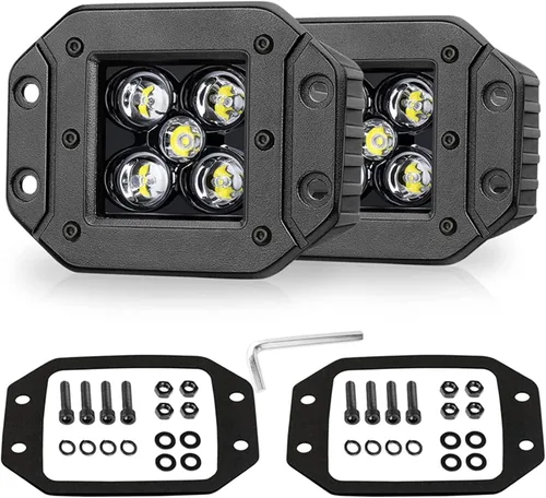 Miniatura 13 de Niwaker - Luces LED de 2 pulgadas, 2 unidades, 50 W, luminus, cubos LED, luz de trabajo, barra de luz de conducción todoterreno, luces antiniebla