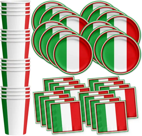 Miniatura 9 de Platos de papel del 4 de julio, juegos de platos desechables del 4 de julio, suministros para fiestas patrióticas de bandera estadounidense, platos