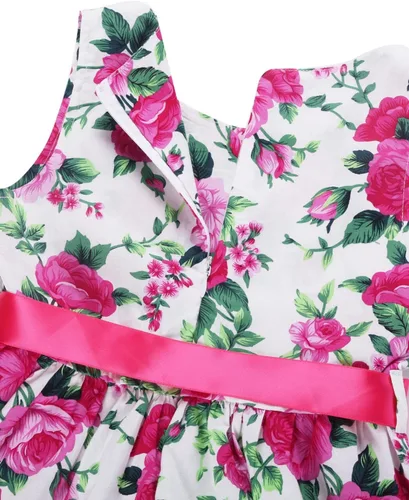 Miniatura 74 de Vestido de verano para niña, de algodón, con diseño floral