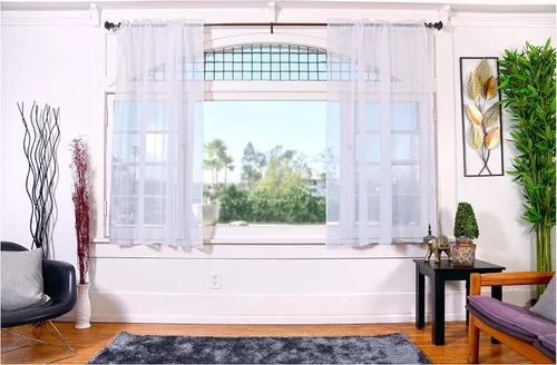 Miniatura 21 de All American Collection - cortinas Doli transparentes, 2 unidades Blanco
