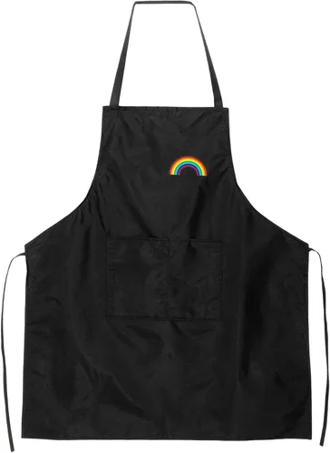 Miniatura 15 de HARFINGTON Delantal de cocina unisex para restaurante no ajustable, lavable, con 2 bolsillos