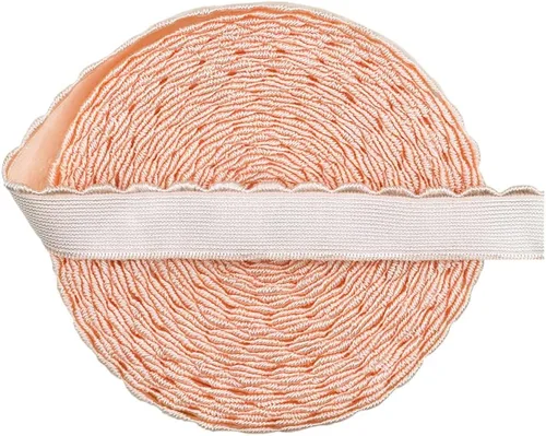 Miniatura 3 de Bristlegrass Banda elástica, elástica ancha para coser, correa elástica de 1/2 pulgada, 2 yardas, topacio azul, plegable, con lazo elástico