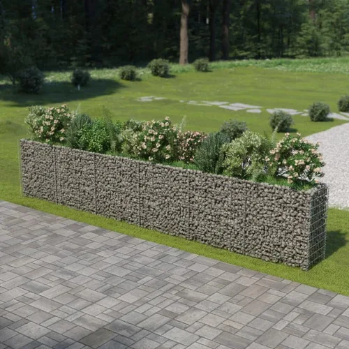 Miniatura 14 de Gabion cama elevada, cestas de gaviones, camas de jardín galvanizadas, gaviones, pared de gaviones, alta capacidad de carga, acero galvanizado 35.4