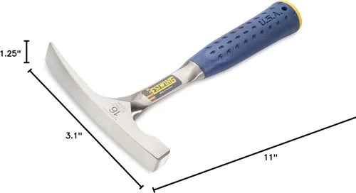 Miniatura 7 de Estwing Martillo de carpintero/albañil - Herramienta de albañil de 16 oz con construcción de acero forjado y mango con reducción de impacto