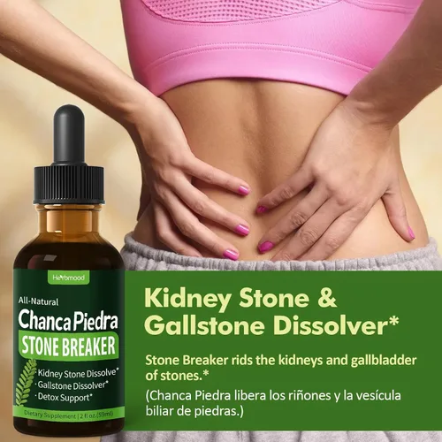 Miniatura 2 de Chanca Piedra - Gotas para disolver cálculos renales y cálculos biliares, extracto de cola de caballo, limpieza renal, desintoxicación y reparación