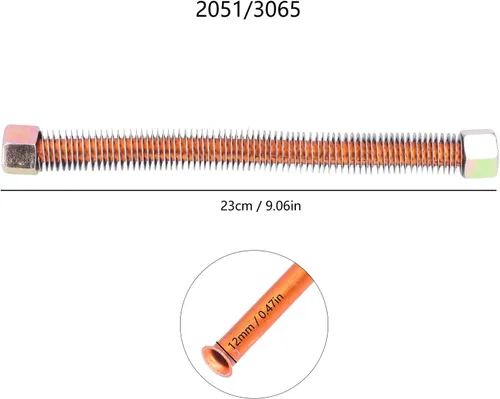 Miniatura 8 de Compresor de aire Tubo de escape Tubo de descarga Manguera Conector Tubo de conexión de tubo 0.472 in Accesorio (tubo de cabeza 2051/3065)