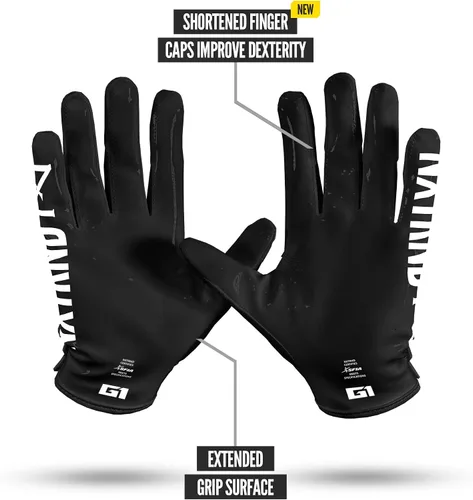 Miniatura 4 de Nxtrnd G1 Pro - Guantes de fútbol americano para hombre, guantes de receptor pegajosos para adultos