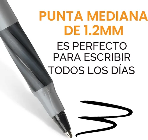 Miniatura 3 de BIC Round Stic Grip Xtra Comfort - Bolígrafo de punta redonda a la moda, morado, paquete de 12