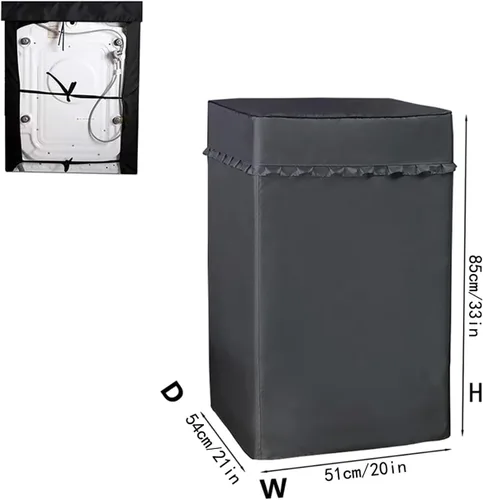 Miniatura 2 de Cubierta portátil para lavadora y secadora, cubierta para lavadora y secadora, a prueba de polvo, impermeable, protector de electrodomésticos