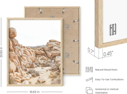Miniatura 3 de HAUS AND HUES Arte de pared de suculentas del desierto, juego de 6 impresiones botánicas, decoración de pared de cactus (marco beige, 16 x 20)