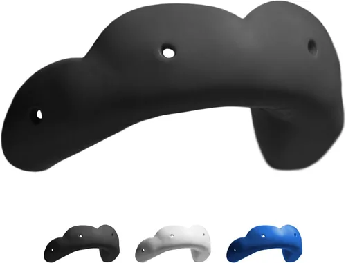 SISU Go - Protector bucal, color negro carbón, protección dental frontal de perfil bajo para fútbol, baloncesto, waterpolo, monopatín, BMX, deportes