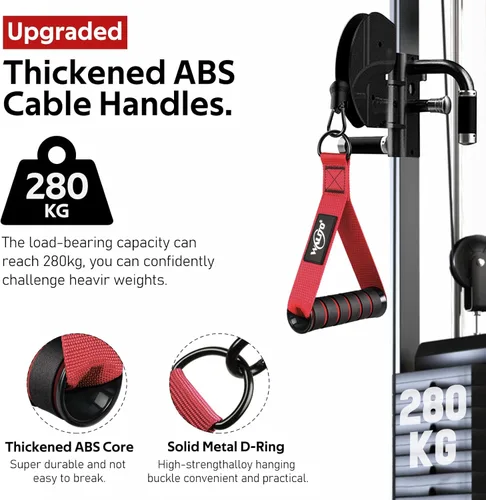 Miniatura 3 de Manijas de Ejercicio WALITO, Reemplazo de Accesorios de Cable para Equipo de Gimnasio en Casa, Sistema de Poleas, Pilates, Bandas de Resistencia