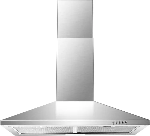 SNDOAS Campana Extractora de 30 Pulgadas, Campana de Cocina de Montaje en Pared en Acero Inoxidable con Convertibilidad de Conducto/Sin Conducto,