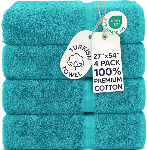 Miniatura 10 de Chakir Turkish Linens - Toallas turcas de 100% algodón, suaves y absorbentes (4 paños, color gris)